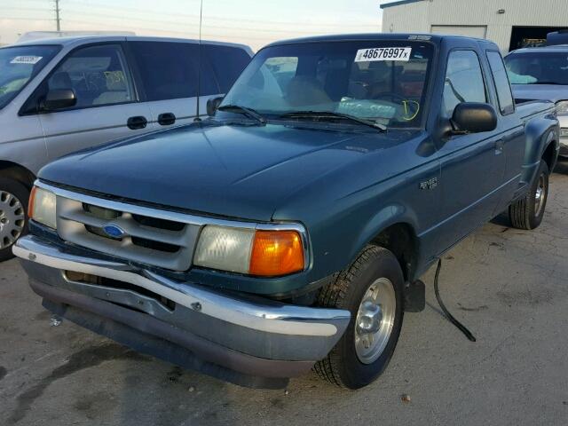 1FTCR14A2TPA97581 - 1996 FORD RANGER SUP GREEN photo 2