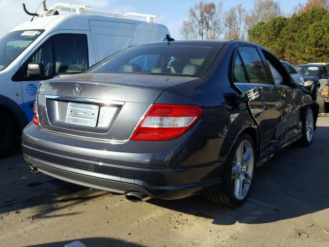 WDDGF54X48R031038 - 2008 MERCEDES-BENZ C 300 GRAY photo 4