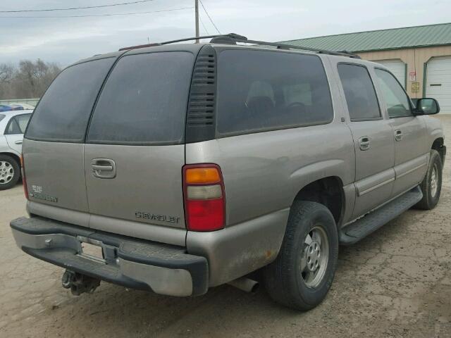 3GNEC16T61G166340 - 2001 CHEVROLET SUBURBAN C SILVER photo 4