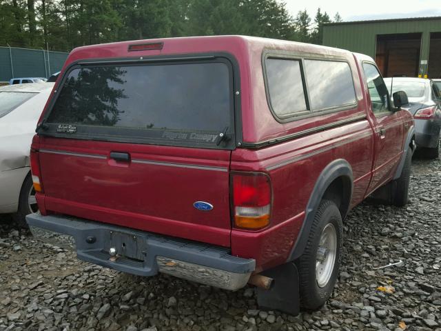 1FTCR11U3RUA93399 - 1994 FORD RANGER MAROON photo 4