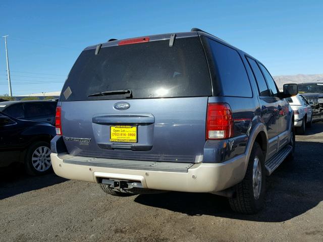 1FMFU18585LA51879 - 2005 FORD EXPEDITION BLUE photo 4