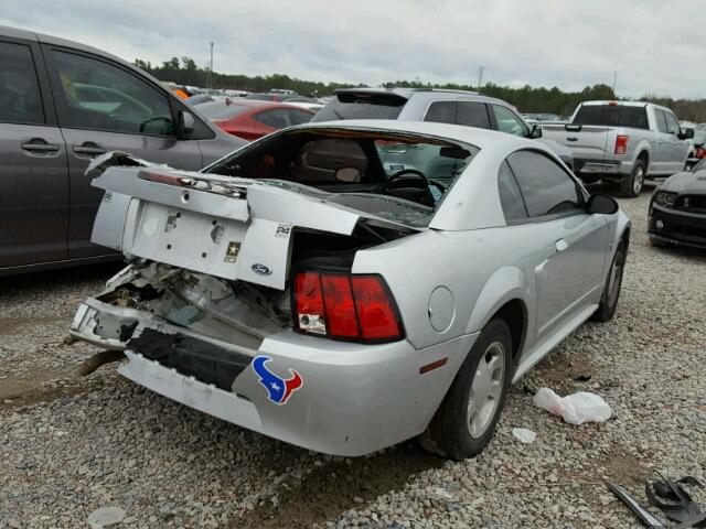 1FAFP40481F252132 - 2001 FORD MUSTANG SILVER photo 4