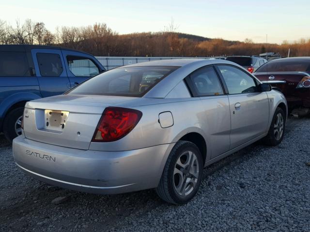 1G8AW12FX4Z165060 - 2004 SATURN ION LEVEL SILVER photo 4