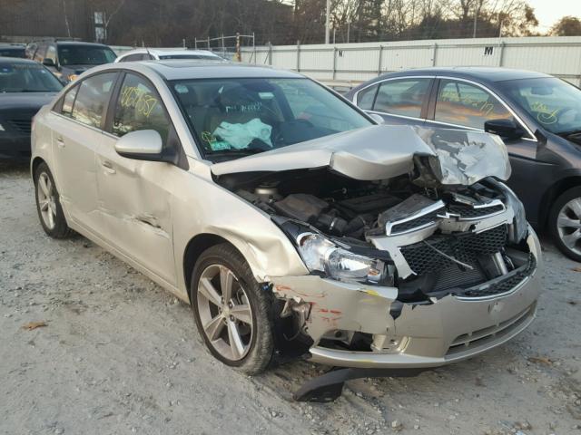 1G1PE5SB6D7276832 - 2013 CHEVROLET CRUZE LT BEIGE photo 1