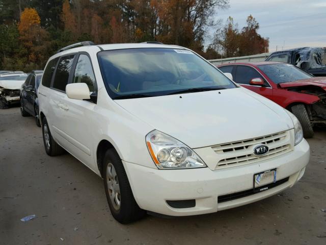 KNDMG4C38A6337458 - 2010 KIA SEDONA LX WHITE photo 1