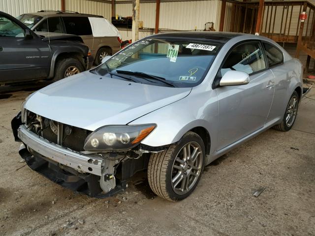 JTKDE167780247095 - 2008 TOYOTA SCION TC SILVER photo 2