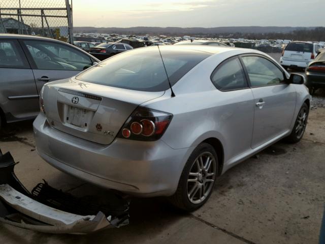 JTKDE167780247095 - 2008 TOYOTA SCION TC SILVER photo 4