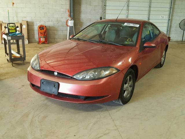 1ZWFT61L0X5654709 - 1999 MERCURY COUGAR V6 MAROON photo 2