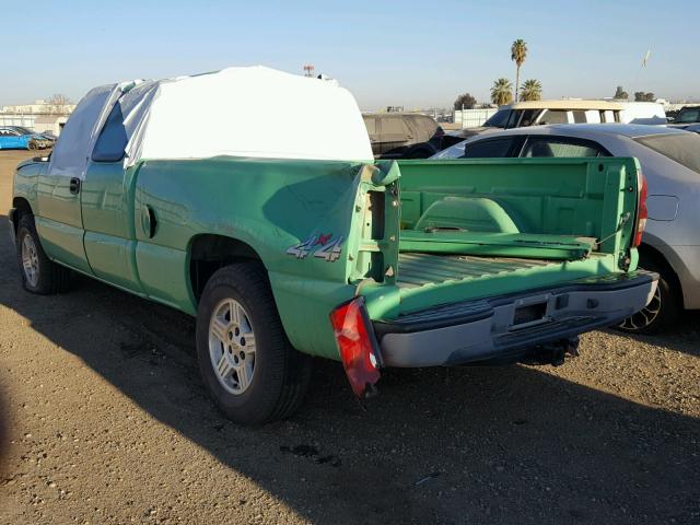 1GCEK19V75Z327213 - 2005 CHEVROLET SILVERADO GREEN photo 3