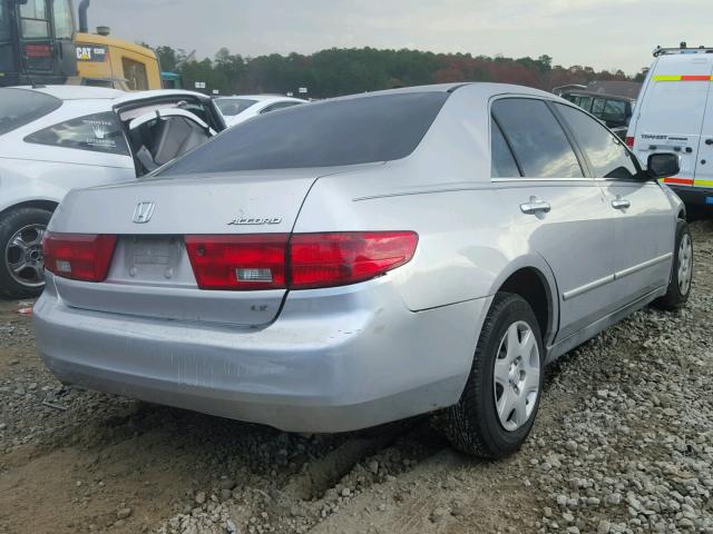 3HGCM56475G711966 - 2005 HONDA ACCORD LX SILVER photo 4