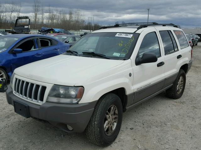 1J4GW48N04C405343 - 2004 JEEP GRAND CHER WHITE photo 2