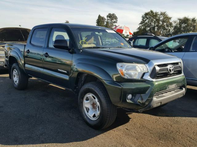 5TFJU4GN5CX015025 - 2012 TOYOTA TACOMA DOU GREEN photo 1