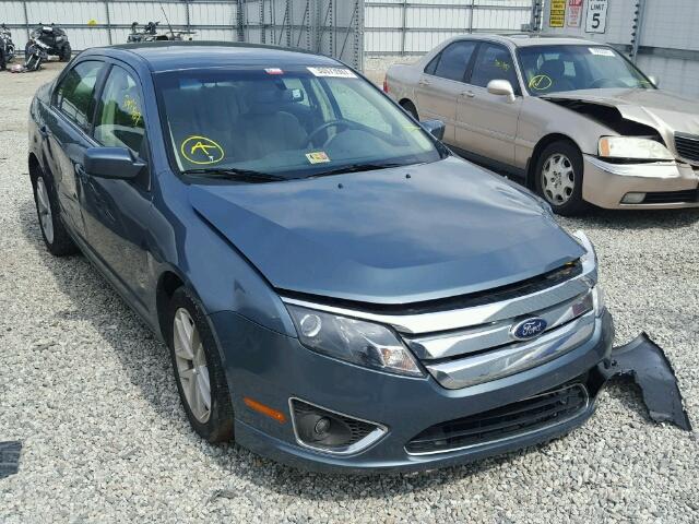 3FAHP0JA5CR447178 - 2012 FORD FUSION SEL BLUE photo 1