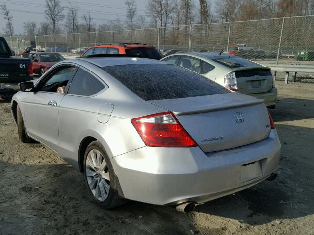 1HGCS22818A007763 - 2008 HONDA ACCORD EXL SILVER photo 3