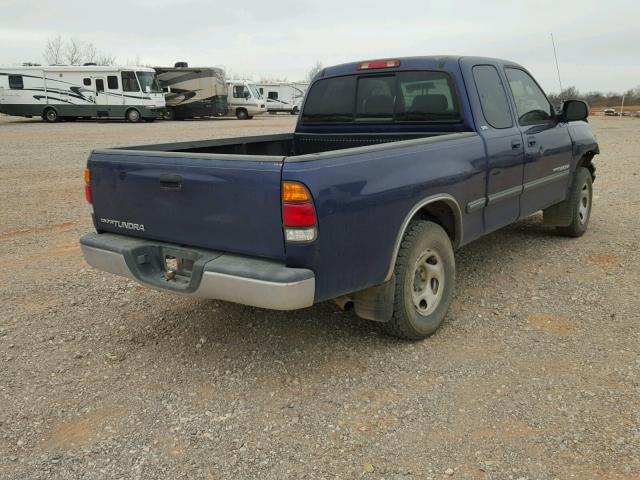 5TBRN34141S209908 - 2001 TOYOTA TUNDRA ACC BLUE photo 4