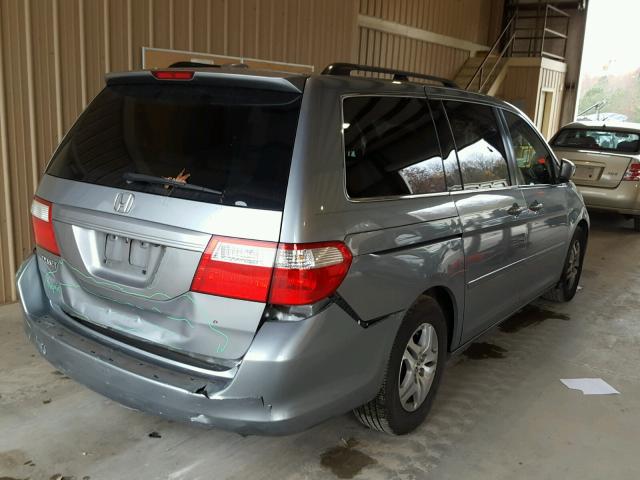 5FNRL38716B087712 - 2006 HONDA ODYSSEY EX BLUE photo 4