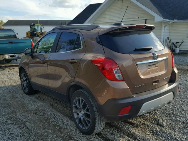 KL4CJ1SM4GB582886 - 2016 BUICK ENCORE SPO BROWN photo 3