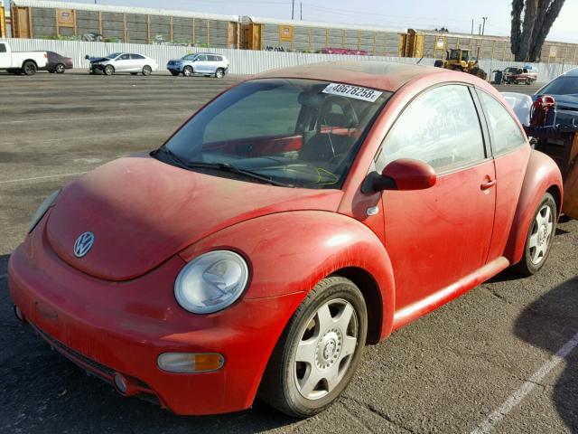 3VWCT21CX1M408378 - 2001 VOLKSWAGEN NEW BEETLE Qırmızı foto 2