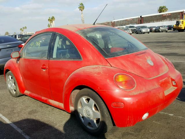 3VWCT21CX1M408378 - 2001 VOLKSWAGEN NEW BEETLE Qırmızı foto 3