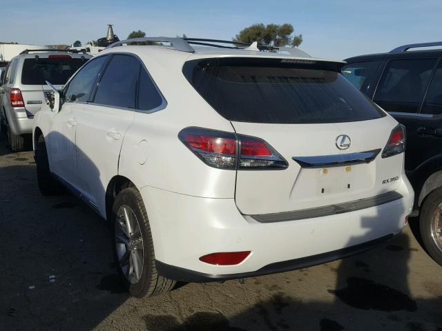 2T2ZK1BA9DC118780 - 2013 LEXUS RX 350 WHITE photo 3