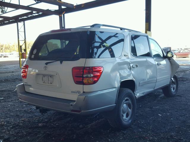 5TDZT34A83S162253 - 2003 TOYOTA SEQUOIA SR WHITE photo 4