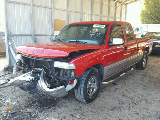 2GCEC19V921357296 - 2002 CHEVROLET SILVERADO RED photo 2