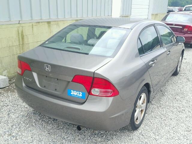 1HGFA16838L061297 - 2008 HONDA CIVIC EX GRAY photo 4