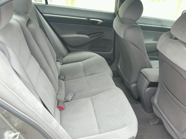 1HGFA16838L061297 - 2008 HONDA CIVIC EX GRAY photo 6