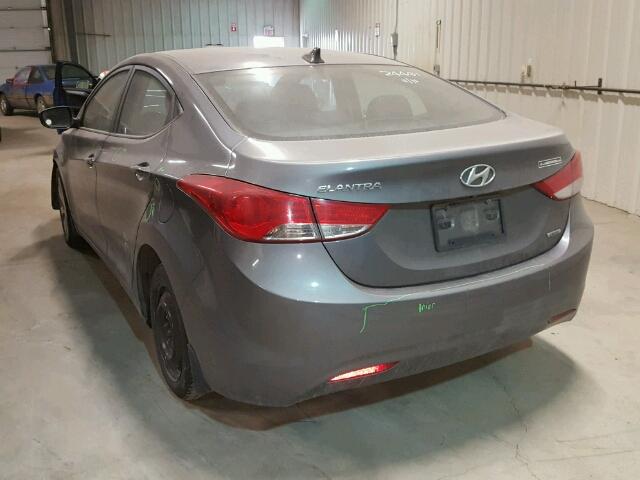 5NPDH4AE9BH052213 - 2011 HYUNDAI ELANTRA GL GRAY photo 3