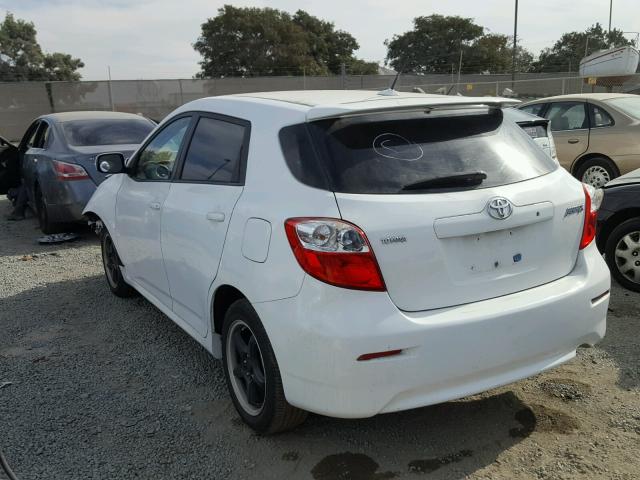 2T1KU40E39C064925 - 2009 TOYOTA COROLLA MA WHITE photo 3