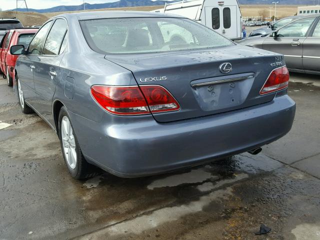 JTHBA30G455070548 - 2005 LEXUS ES 330 BLUE photo 3