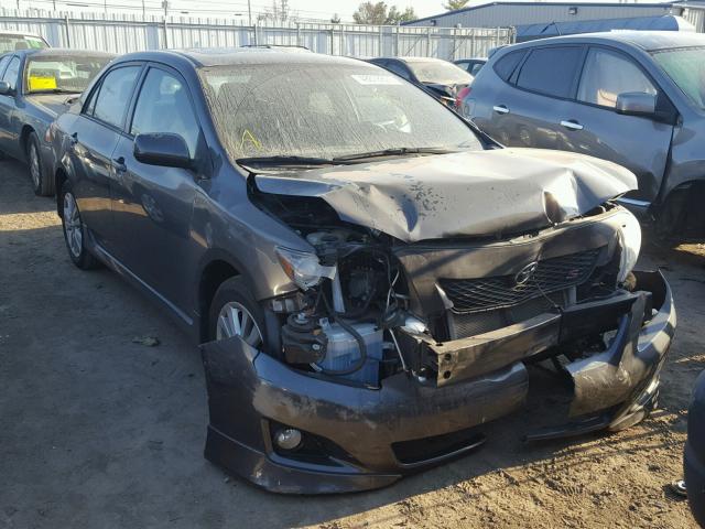 2T1BU4EE1AC474586 - 2010 TOYOTA COROLLA BA CHARCOAL photo 1