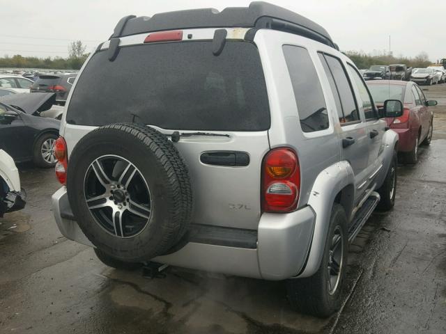 1J4GL38KX3W642511 - 2003 JEEP LIBERTY RE SILVER photo 4