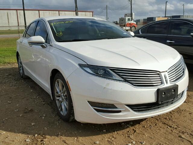 3LN6L2G94FR621859 - 2015 LINCOLN MKZ WHITE photo 1