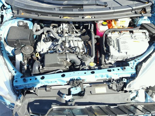 JTDKDTB33D1041678 - 2013 TOYOTA PRIUS C BLUE photo 7