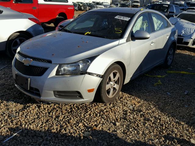 1G1PC5SB1E7155942 - 2014 CHEVROLET CRUZE LT SILVER photo 2