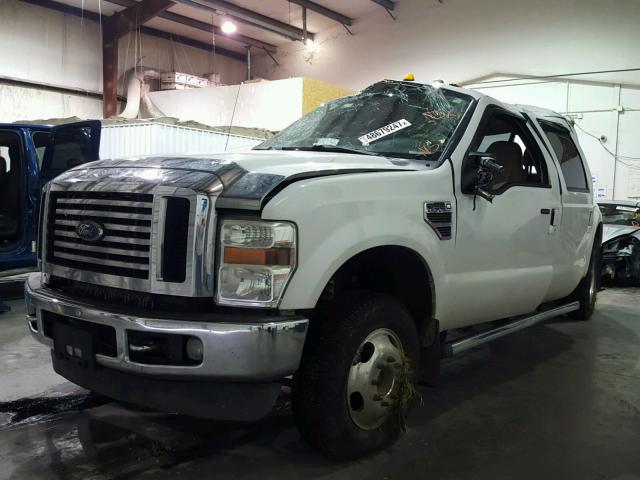 1FTWW3DR7AEA04408 - 2010 FORD F350 SUPER WHITE photo 2