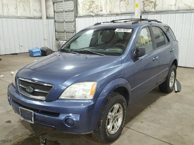 KNDJC733835086739 - 2003 KIA SORENTO EX BLUE photo 2