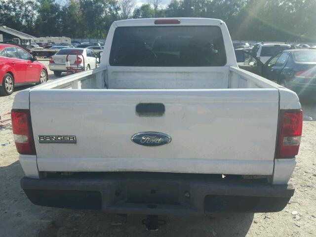 1FTYR10D47PA60253 - 2007 FORD RANGER WHITE photo 9