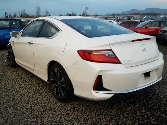 1HGCT1B83GA009567 - 2016 HONDA ACCORD EXL WHITE photo 3