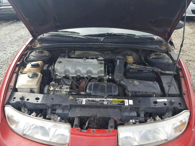 1G8ZE1280VZ237764 - 1997 SATURN SC1 RED photo 7