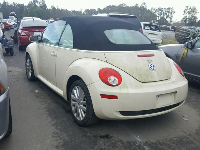 3VWRF31Y58M403375 - 2008 VOLKSWAGEN NEW BEETLE Krem foto 3