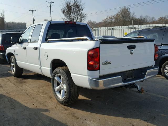 1D7HA18208J103524 - 2008 DODGE RAM 1500 S WHITE photo 3