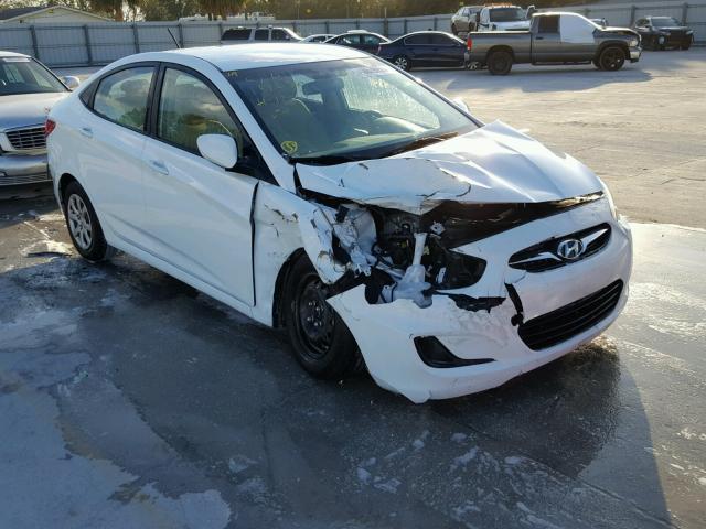 KMHCT4AE7DU584638 - 2013 HYUNDAI ACCENT GLS WHITE photo 1