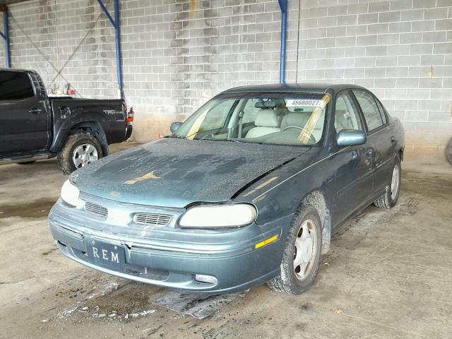 1G3NG52M9W6321152 - 1998 OLDSMOBILE CUTLASS GL GREEN photo 2