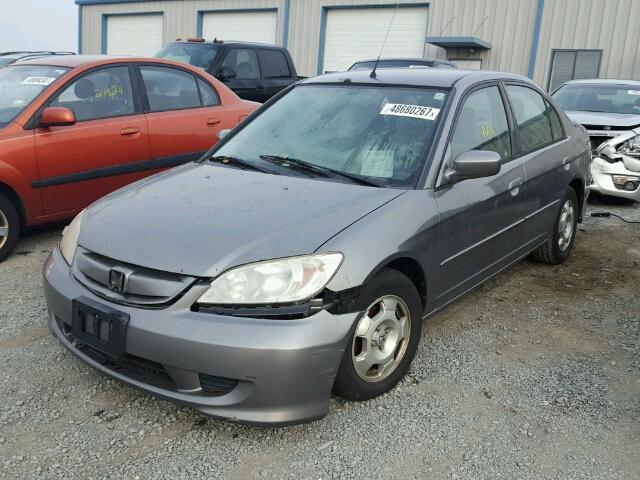 JHMES96604S007197 - 2004 HONDA CIVIC HYBR GRAY photo 2