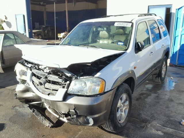 4F2CZ06183KM29009 - 2003 MAZDA TRIBUTE ES WHITE photo 2