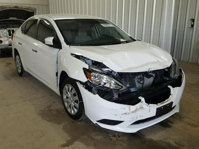 3N1AB7AP7HY250777 - 2017 NISSAN SENTRA S WHITE photo 1