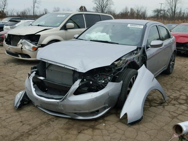 1C3CCBCG4DN574350 - 2013 CHRYSLER 200 LIMITE SILVER photo 2