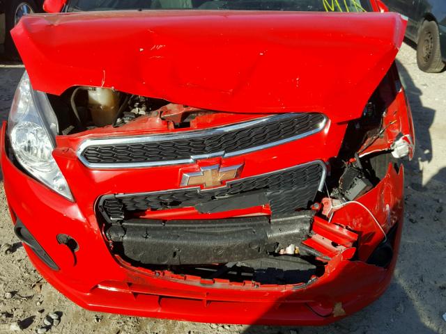 KL8CD6S96EC560118 - 2014 CHEVROLET SPARK 1LT RED photo 9